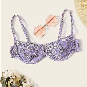 Floral Underwire Bikini Top